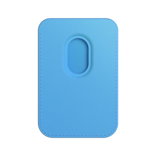 Frendorf | Blauer Farbverlauf | Leder-Geldbörse mit MagSafe