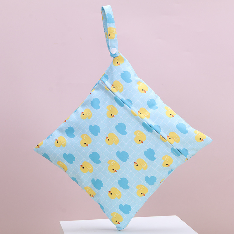 Frendorf | Wasserdichte Windeltasche mit Reißverschluss – Wetbag für Kinderwagen