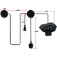 Frendorf | Drahtloser Motorhelm-Headset | Sicher Kommunizieren und Fahren | Immer Verbunden