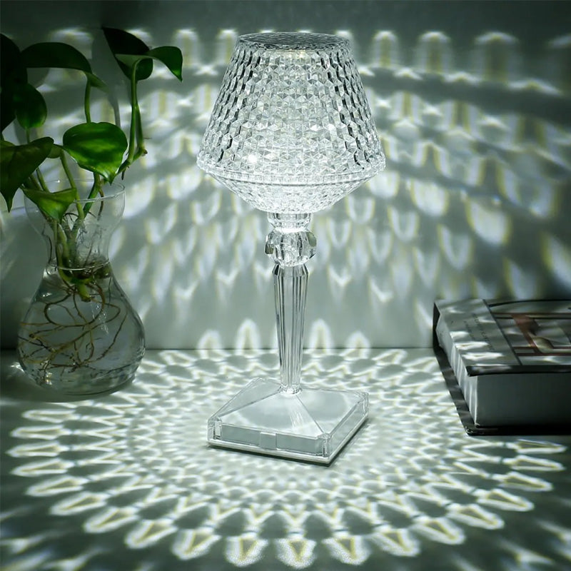 Kristalltischlampe