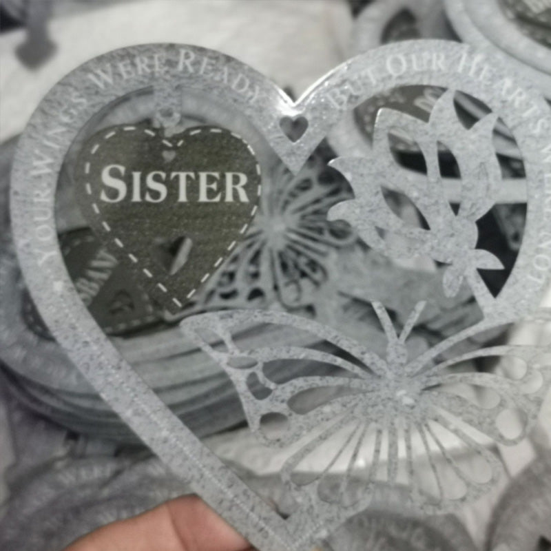 Frendorf | 🦋Gedenk Geschenk Schmetterlings Ornamente - Garten Gedenktafel