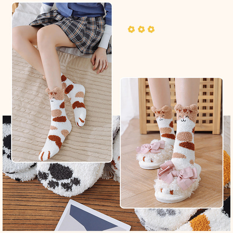 Frendorf | Warme, weiche Socken mit Katzenpfoten