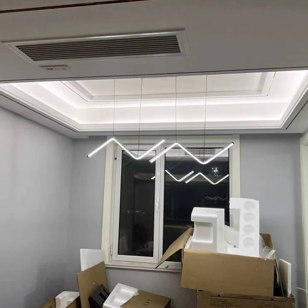 Frendorf | Glowlamp - Zickzack lineare LED Pendelleuchte