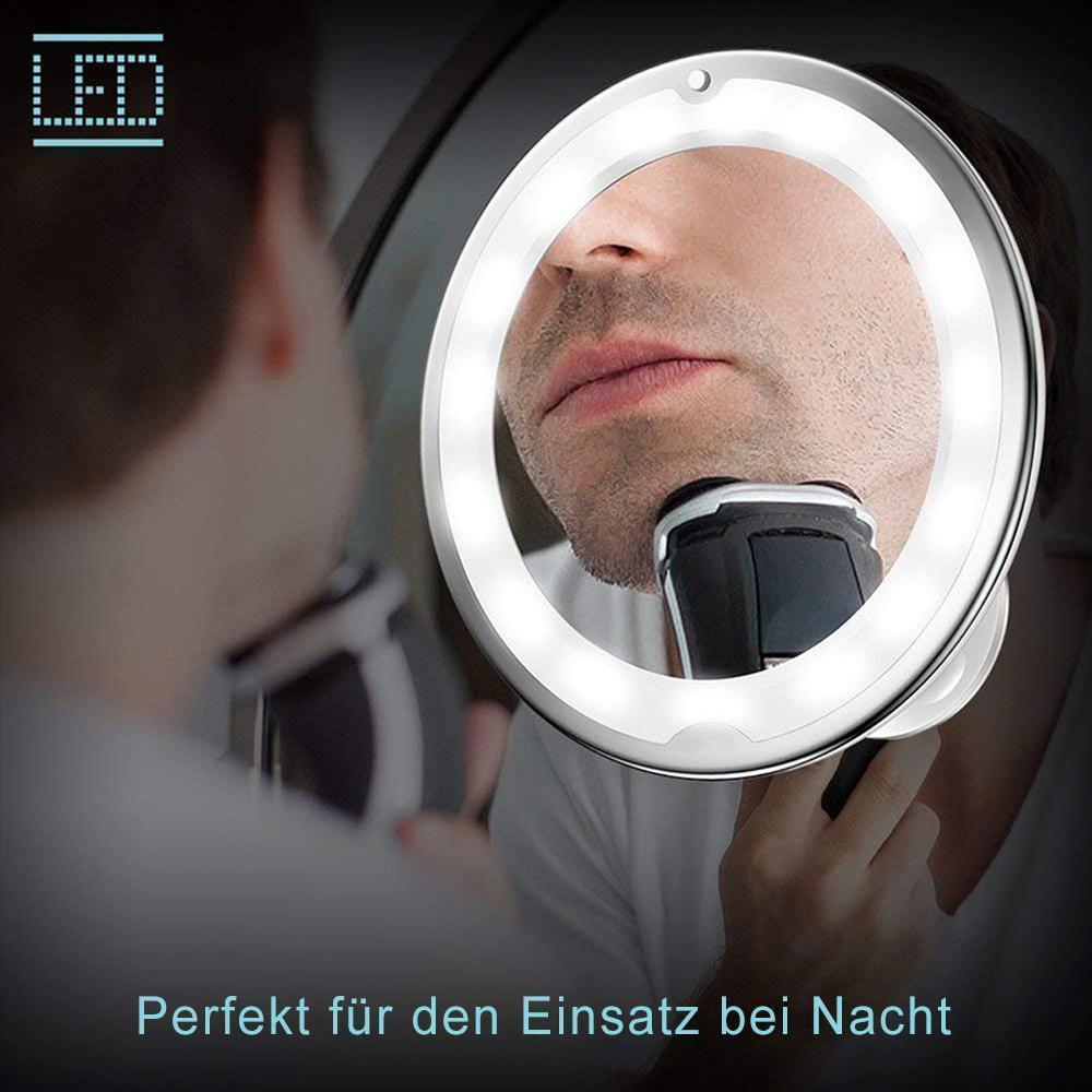 Frendorf | Vergrößerung-Schminkspiegel mit Licht geeignet für Schminken mit hoher Genauigkeit