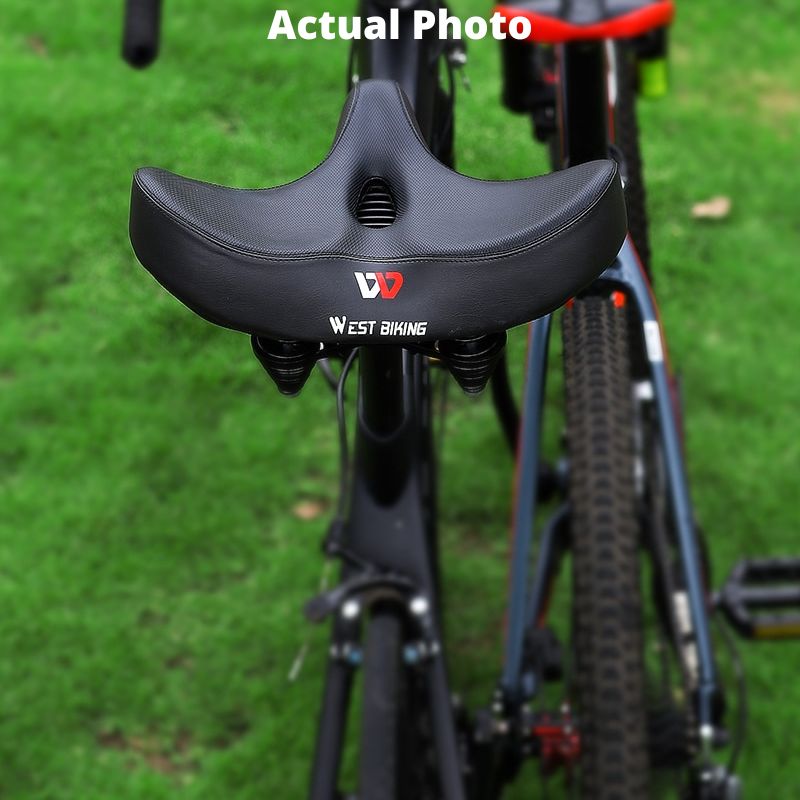 Frendorf | Extra große Fahrradsattel mit komfortablem dickem Schaumstoff und wasserdicht
