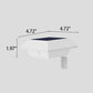 Solar UFO Form Design Zaunlicht LED Außen Wandlampe