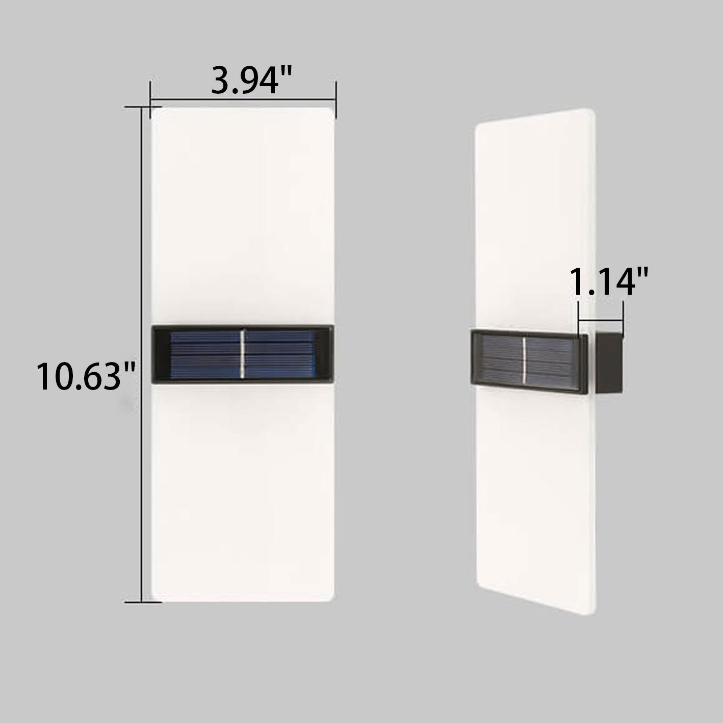 Frendorf | LumaZen Solar LED-Wandlampe | Wetterfest | Solarbetriebene Außenbeleuchtung | Garten- & Terrassen-Deko