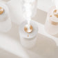 Frendorf | PearlMist Tragbarer Luftbefeuchter & Luftreiniger mit LED-Licht | 350 ml | Stilvolles Perlmutt-Design | Frische Luft für Zuhause & Büro
