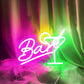 Frendorf | Dimmbarer LED-Neon-Bar-Schild – USB-betrieben mit Dimmer