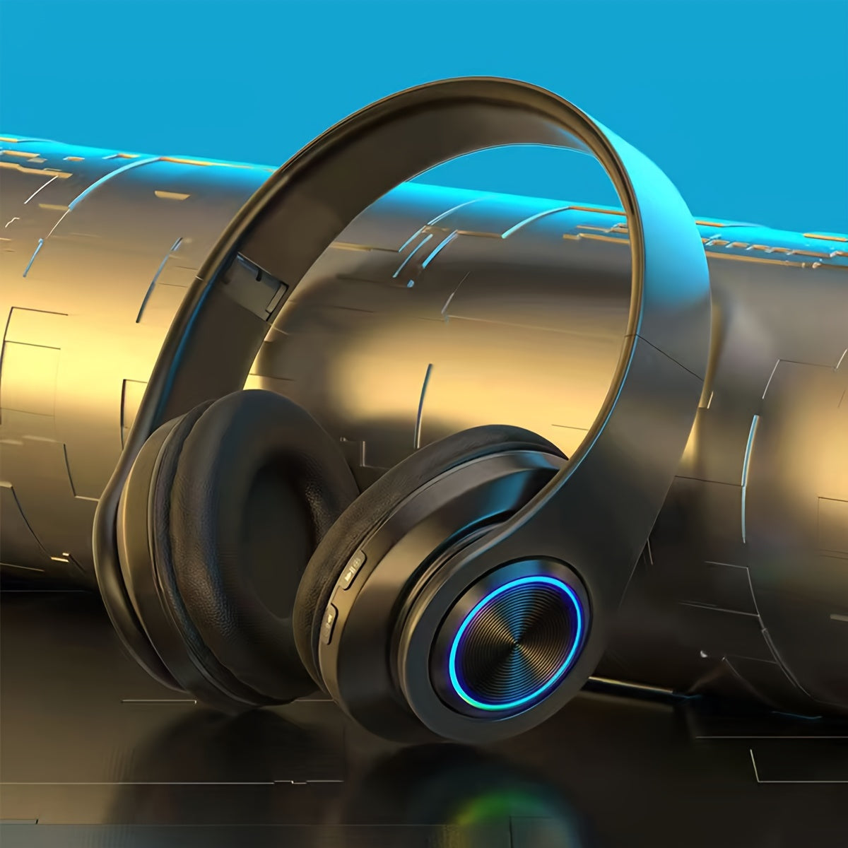 Frendorf | BeatLuxe | Zusammenklappbare Over-Ear Kopfhörer mit eingebautem Mikrofon