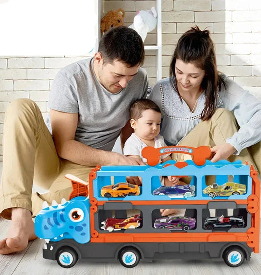 Frendorf | Ausklappbarer Dino Renntruck