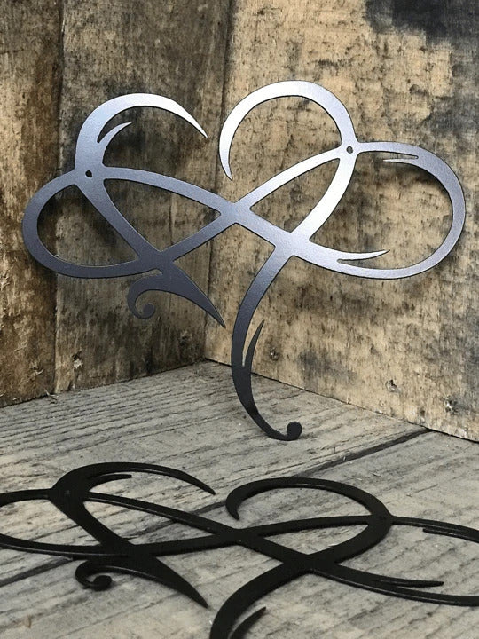 Frendorf | Unendliches Herz - Stahl Wanddekor Metall Wandkunst