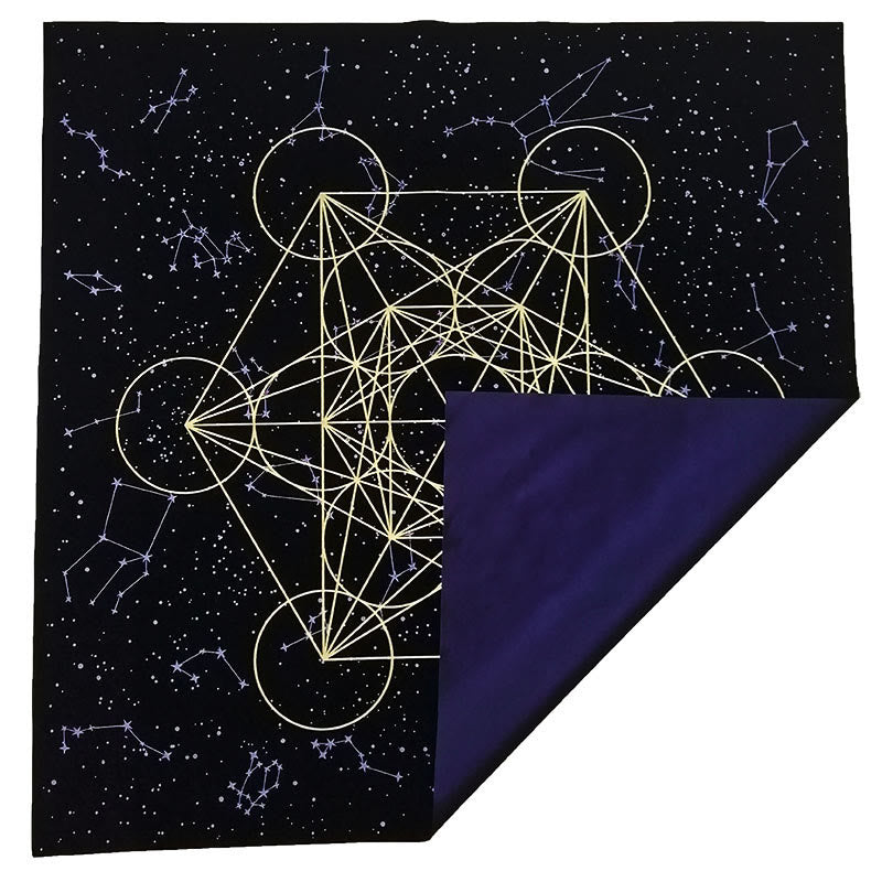 Frendorf Metatrone's Cub Crystal Grid Tischdecke Wandteppich