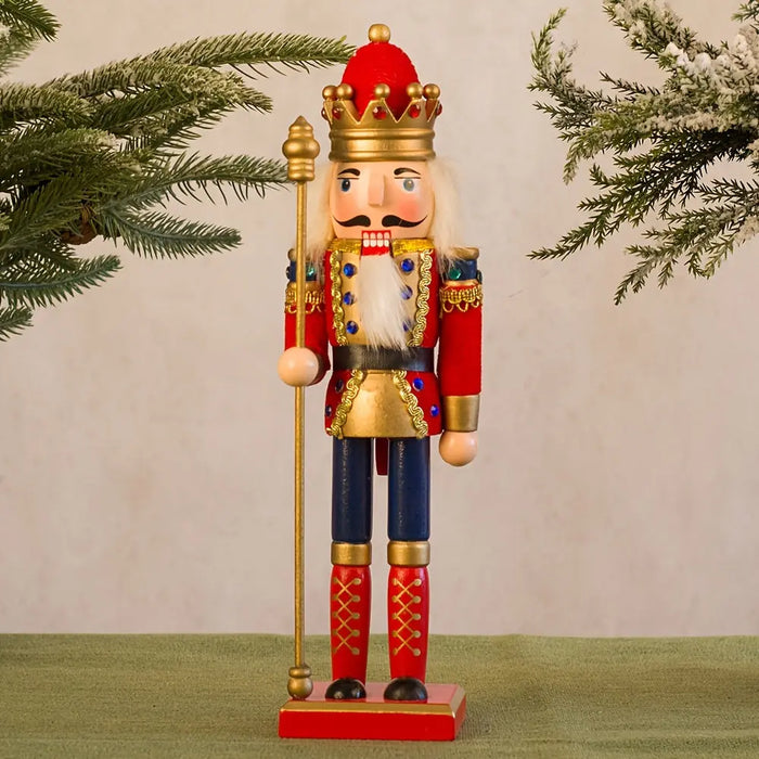 Frendorf | NussknackerJoy - Holz-Nussknacker-Soldatenfigur für zeitlosen Weihnachtszauber