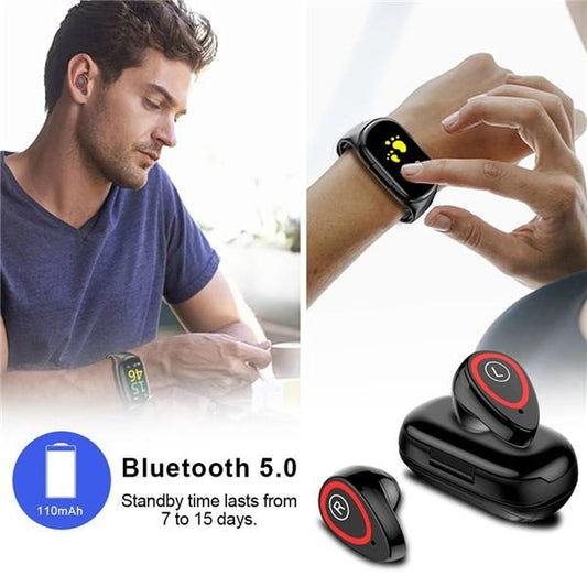Frendorf | 2 In 1 Smartwatch mit Bluetooth-Ohrhörern