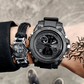 Frendorf | Sportliche Dual-Display Mode Multifunktionale wasserdichte leuchtende Herrenarmbanduhr