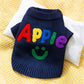 Bunter Apple Strickhundepullover