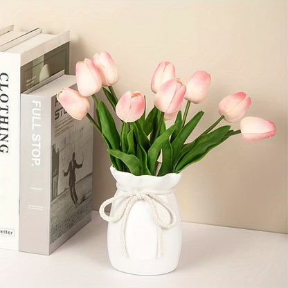 Frendorf | Bohemian geometrische dekorative Vase – Ideal für Frühlings- und Ostern Dekorationen