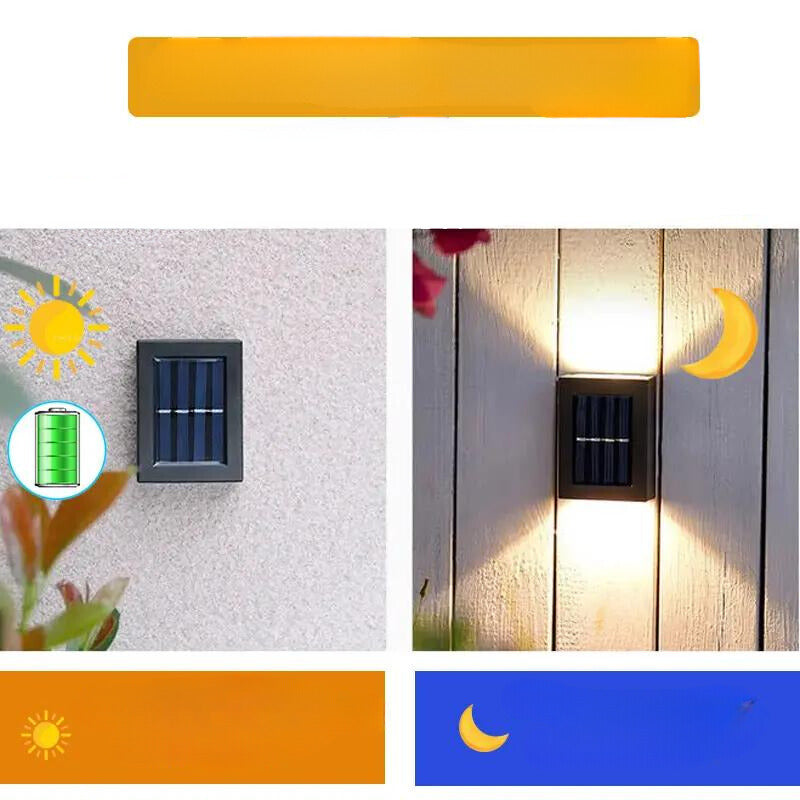Solarbetriebene Terrassen-Wandleuchte