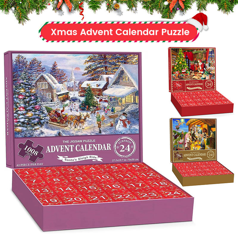 Frendorf | Weihnachts-Puzzle-Adventskalender-Blindbox 24 Teile