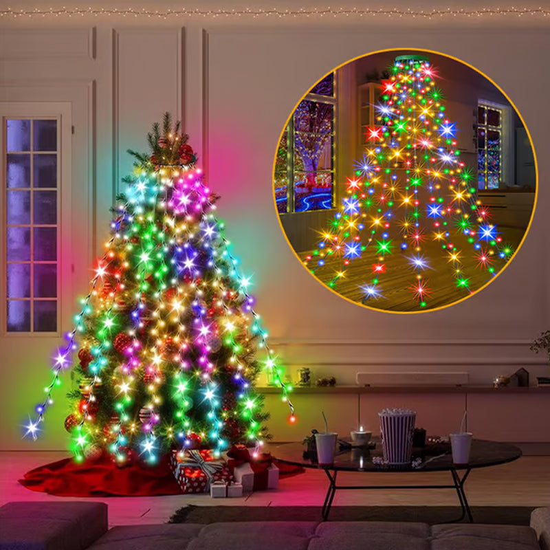 Frendorf | Weihnachtsbaum Wasserfalllichter mit Ring