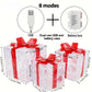 Frendorf | JollyGlow LED Geschenkboxen Set | Weihnachtsbeleuchtung | Deko für Innen & Außen | Set aus 3 Boxen
