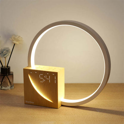 Frendorf | LumaVibe Touch-Nachttischlampe & Wecker | LED-Licht für modernes Wohnambiente
