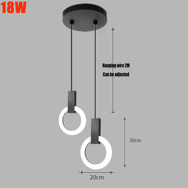 Frendorf | PolarLume Ring LED Pendelleuchte | Modernes Design | Energieeffizient | Dimmbar