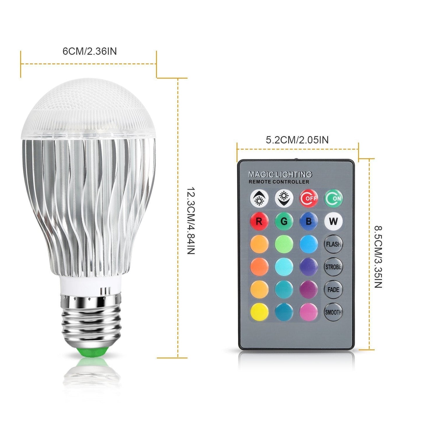 Frendorf | 9W LED Glühlampe E27 RGB Lampe