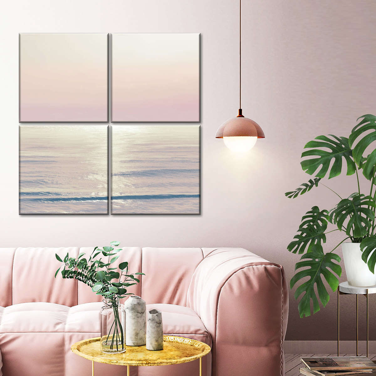 Frendorf | Moonlit Ocean Pink Blush II Wandkunst