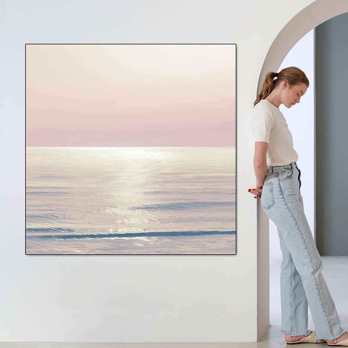 Frendorf | Moonlit Ocean Pink Blush II Wandkunst