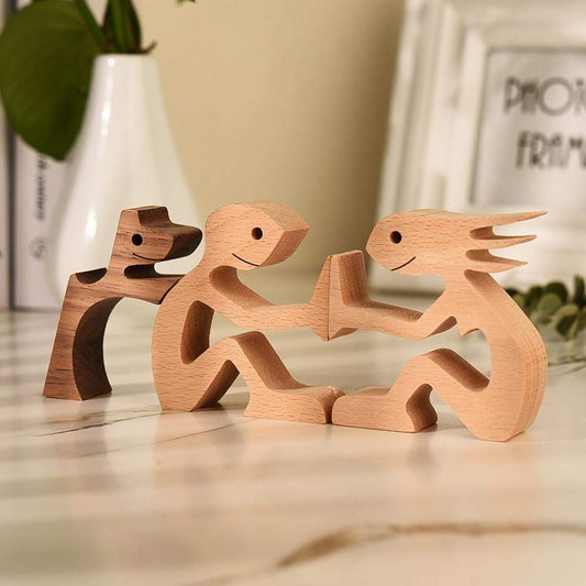 Frendorf | Eine Tierfamilie Holzhandwerksfiguren