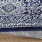 Frendorf | MarineCharm Oriental Teppich | Navy & Elfenbein | Pflegeleicht & Weich | Wohnzimmer & Flur
