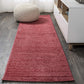 Haze Solid Niedrigflor Rote Weiche Teppich