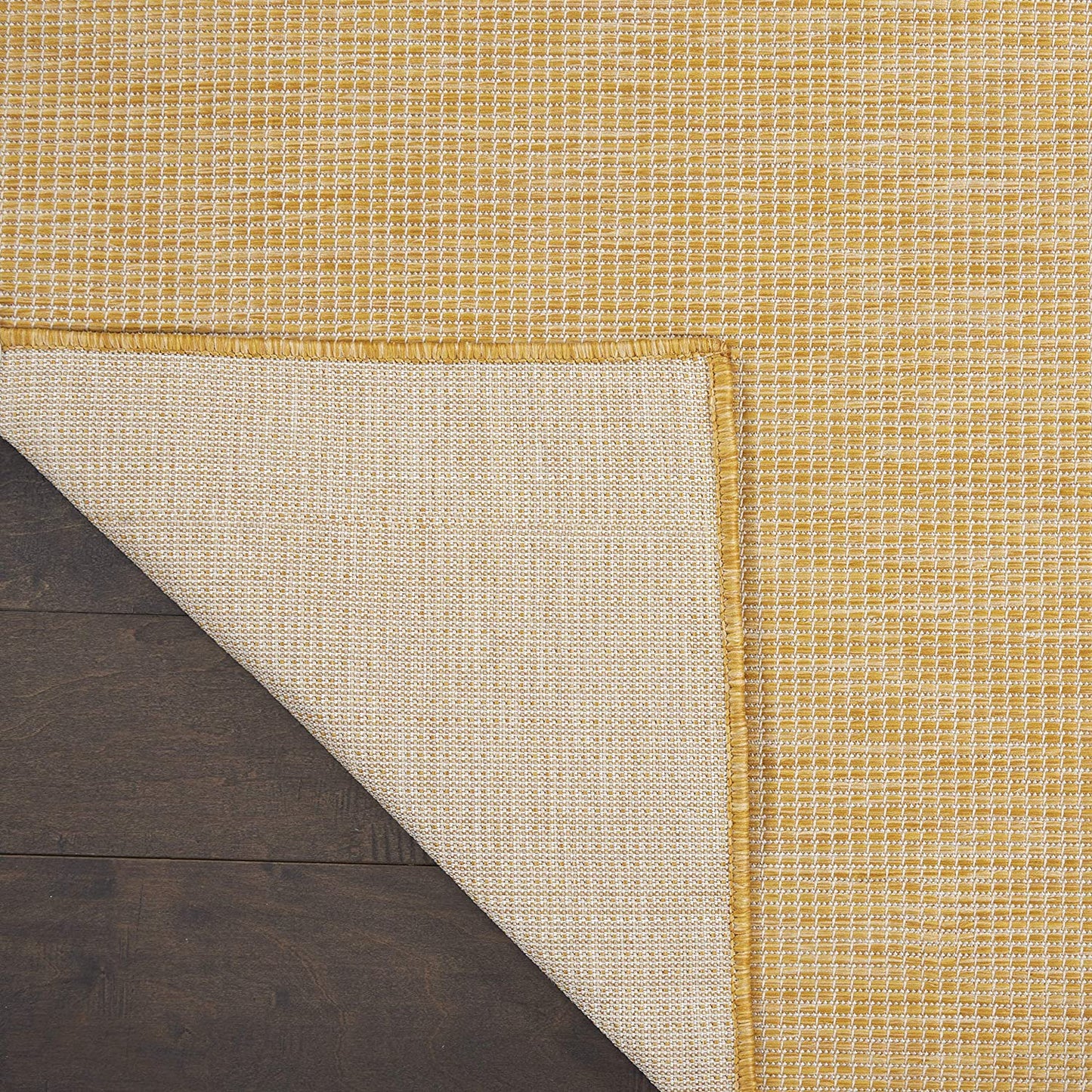 Positano Flachgewebe Innen/Außen Gelber Teppich