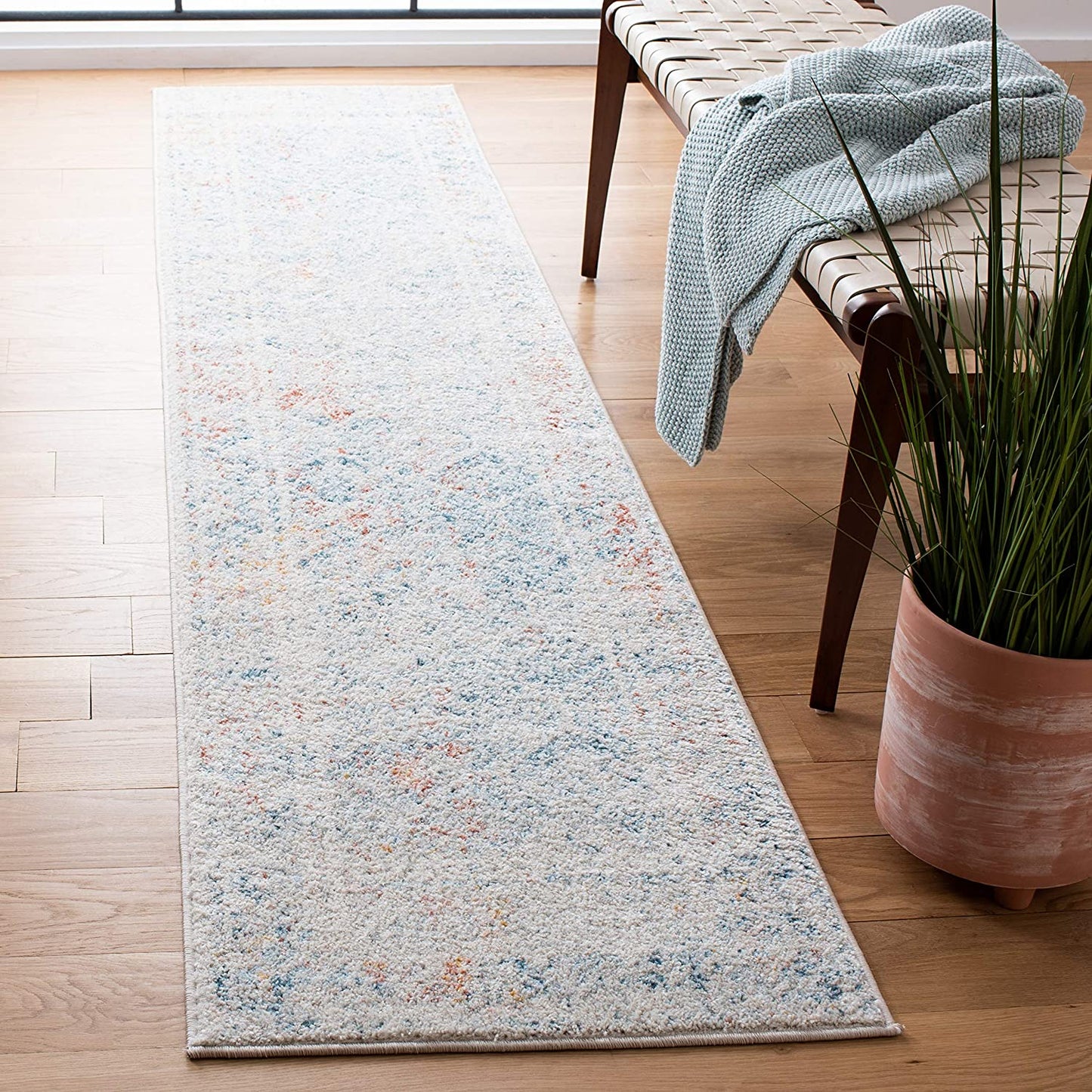 Marokkanischer Boho-Teppich Ivory / Terrakotta