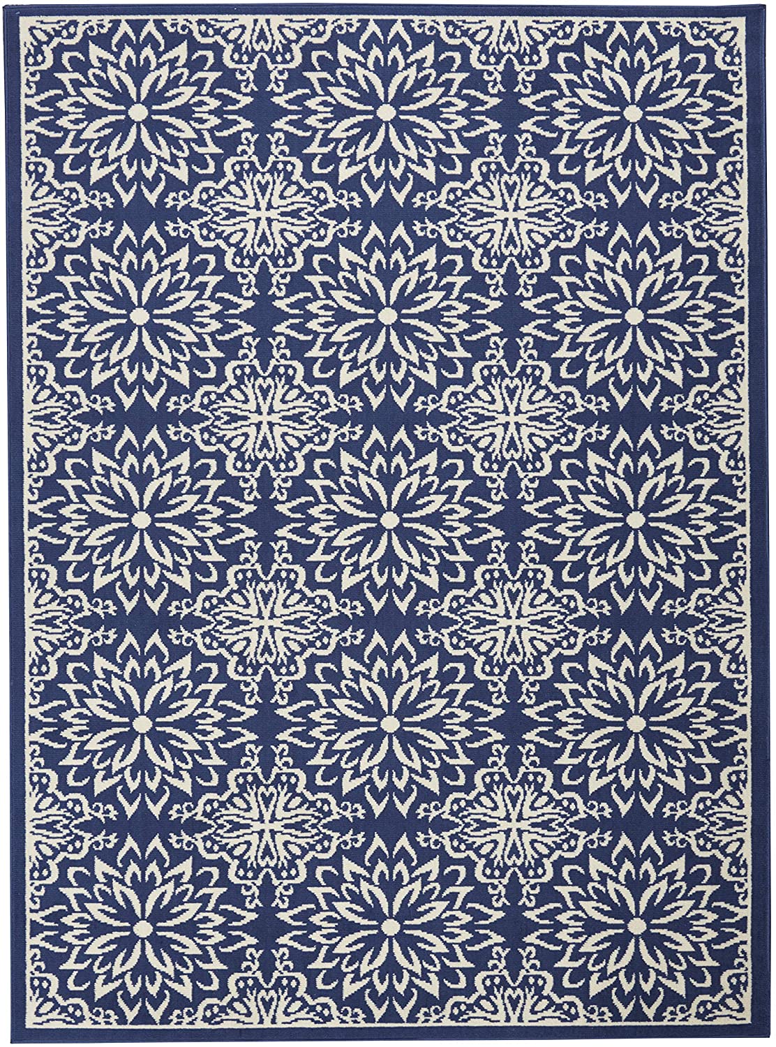 Navy Ivory Übergangsbereichsteppich