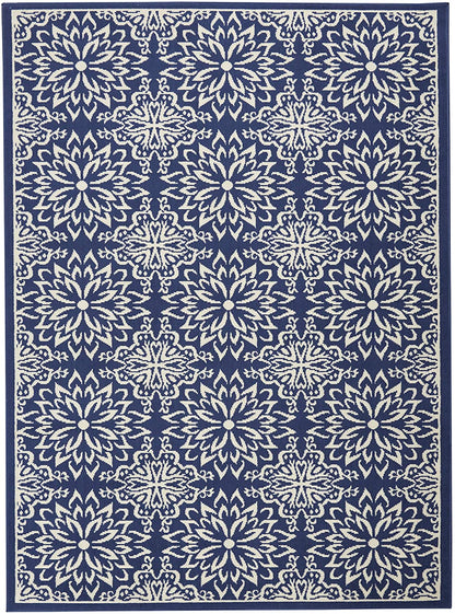 Navy Ivory Übergangsbereichsteppich