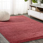 Haze Solid Niedrigflor Rote Weiche Teppich