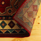 Frendorf | SierraBorder Southwest Teppich | Rot & Schwarz | Umrandeter Design-Teppich | Modern & Pflegeleicht