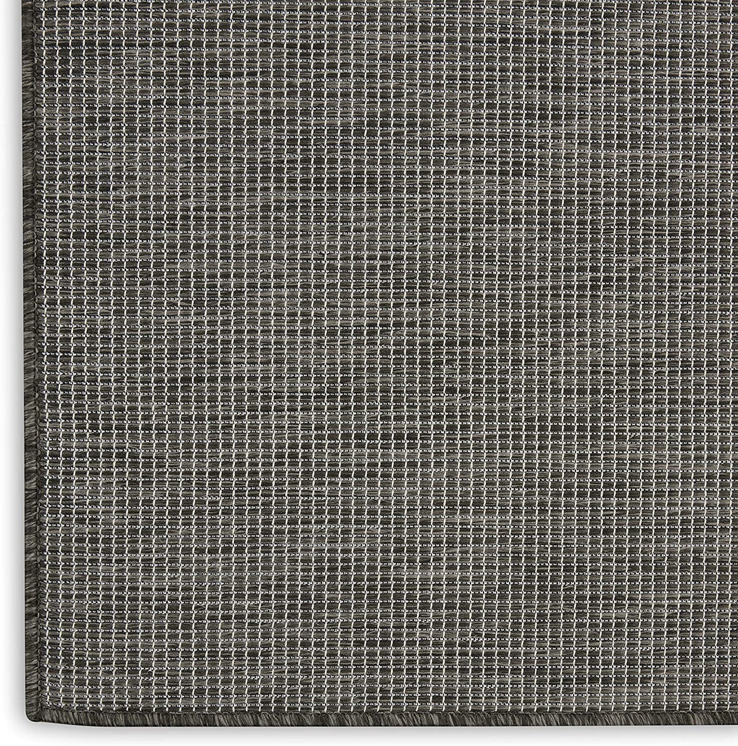 Flachgewebter Innen-/Außen-Teppich in Anthrazit