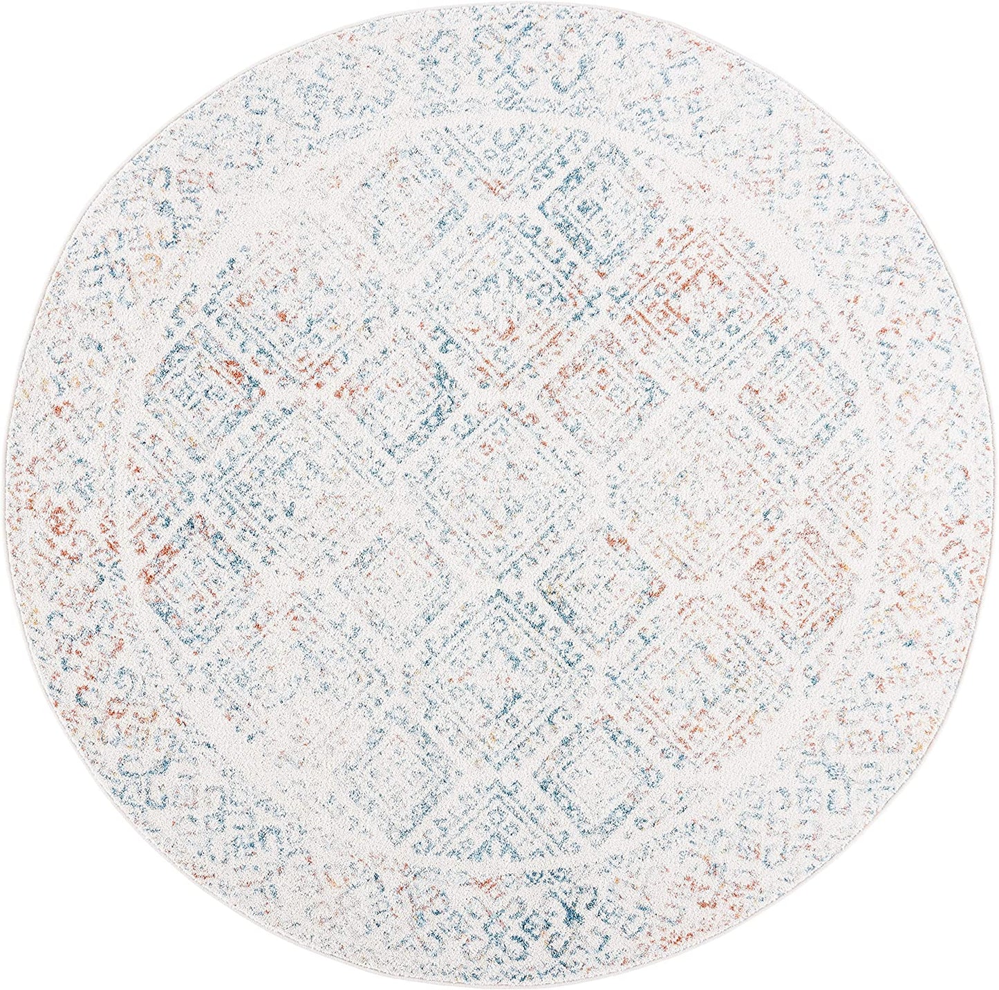 Marokkanischer Boho-Teppich Ivory / Terrakotta