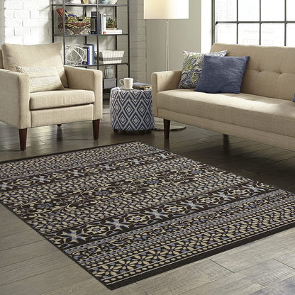 Maples Rugs Zoe Läufer Teppich rutschfest Flur Braun
