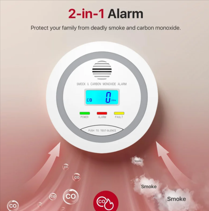 Frendorf | 2-in-1 Rauch- & Kohlenmonoxidmelder
