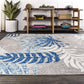 Tropics Palm Leaves Indoor/Outdoor Grau/Blau Teppich