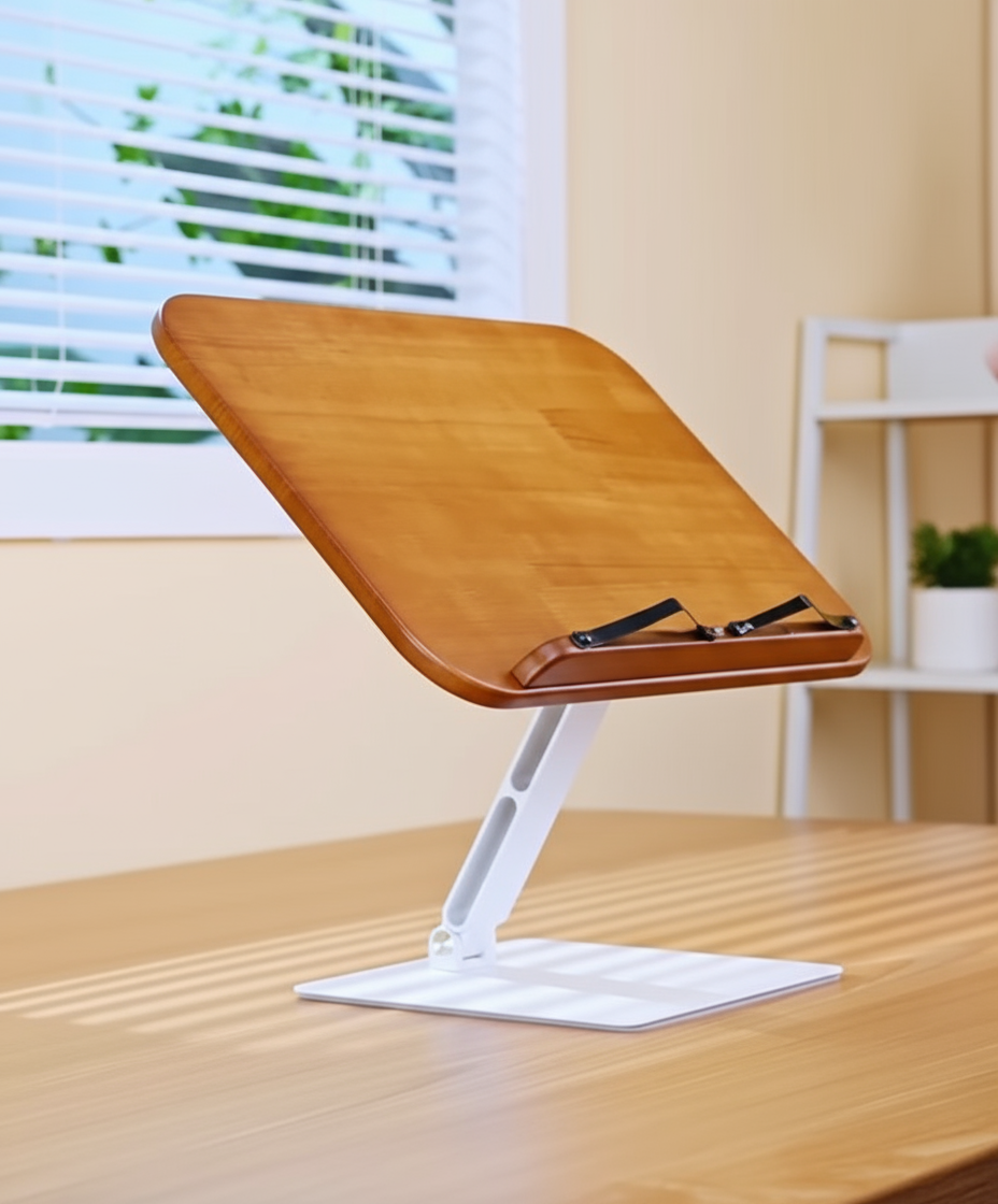 Frendorf | BG-2VB verstellbarer Laptop-Halter freihändig 360 Grad drehbarer Buchständer zum Lesen