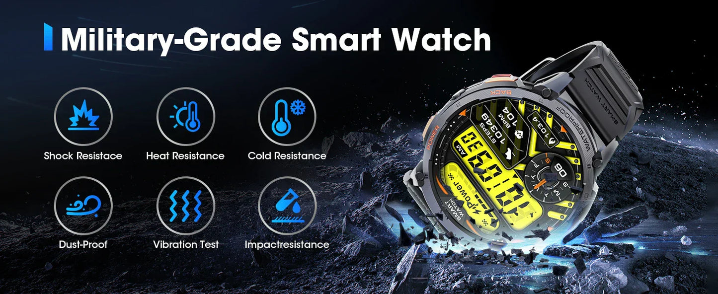Frendorf | Neue 1,85'' große HD-Bildschirm Sport Fitness Tracker Smart Watch für Android IOS