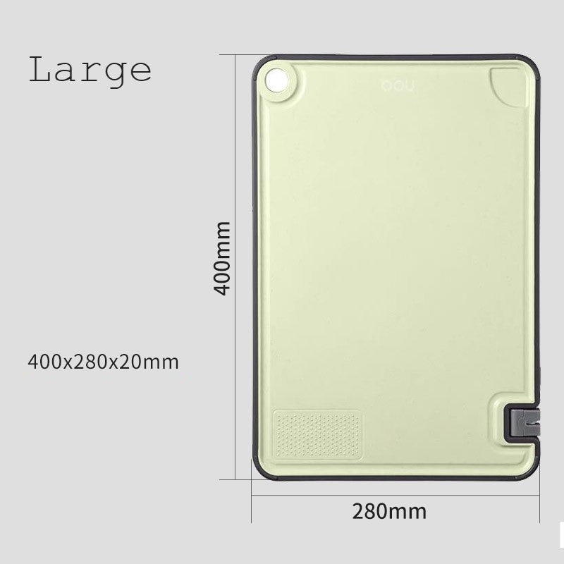 Frendorf | Schneidebrett mit integriertem Messerschärfer, Knoblauchreibe, Saftauffang und rutschfester Unterseite, für Fleisch, Gemüse, Käse
