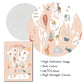Nordic Lustige Rosa Weltkarte Leinwand Malerei Kindergarten Poster und Druck Cartoon Aquarell Wand Kunst Bilder für Kinder Schlafzimmer dekor