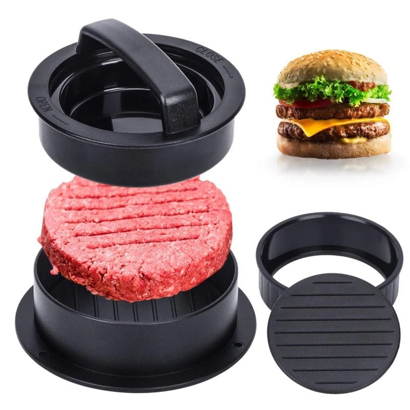 Frendorf | 🍔3 in 1 Gefüllte Hamburger Presse Patty Maker